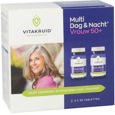 Vitakruid Multi Dag & Nacht Vrouw 50+ 100% Vegan 2 x 30 Vitakruid Multi Dag & Nacht Vrouw 50+ 100% Vegan 2 x 30