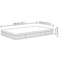 Binnenveringmatras middelhard 120x200 cm - thumbnail