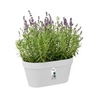 Elho Loft Urban verticaal tuinieren bloempot 28x15x13 cm wit - thumbnail