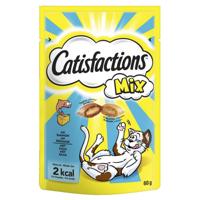 Catisfactions Mix met zalm en kaas kattensnoep 6 x 60 g - thumbnail