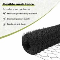 VidaXL Afrasteringspaal grijs 10 x 0,4 m (36 mm gaas) staal en pvc - thumbnail