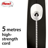 FLEXI - Nieuw Comfort S 5M snoer zwart max. 12 kg - (600.7907) - thumbnail