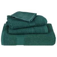 VidaXL Handdoeken 10 st 100x200 cm 360 g/m² 100% katoen groen - thumbnail