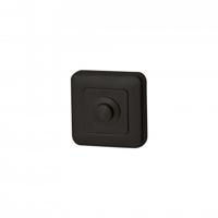 Hardbrass Beldrukker Qbe vierkant - puurzwart - thumbnail