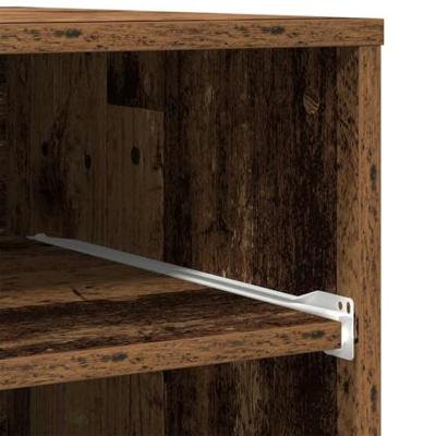 VidaXL Printerstand met opslag oudhout 60 x 48 x 74 cm bewerkt hout