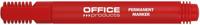 OFFICE products permanent marker 1-3 mm, rond, rood - thumbnail