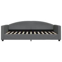 Slaapbank onderschuifbed en lades 100x200 cm stof donkergrijs - thumbnail