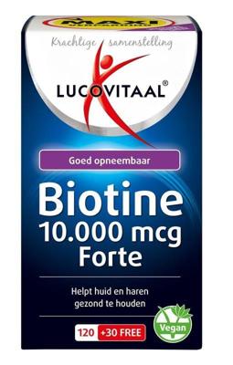 Lucovitaal Biotine 10.000 mcg Forte 150Tabletten Lucovitaal Biotine 10.000 mcg Forte 150Tabletten