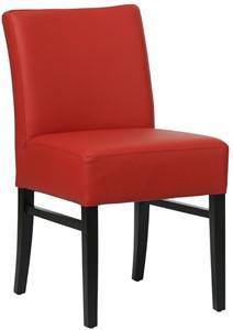 Rode leren landelijke eetkamerstoel Hold - Toledo Leer Ducati (rood leer)