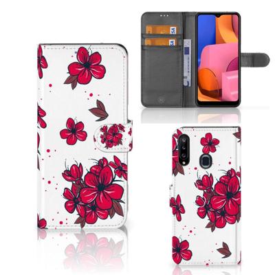 Samsung Galaxy A20s Hoesje Blossom Red Samsung Galaxy A20s Hoesje Blossom Red