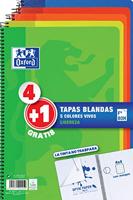 Set notitieboekjes Oxford Multicolour Din A4 80 Lakens 21,5 x 31,5 cm 5 Onderdelen - thumbnail