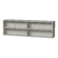 WOOOD Opzetkast 'Klink' t.b.v. TV-meubel Klink, Grenen, 200cm - thumbnail