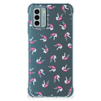 Doorzichtige Silicone Hoesje voor Nokia G22 Unicorns Doorzichtige Silicone Hoesje voor Nokia G22 Unicorns