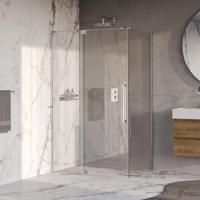 Brauer Stellar - Douchecabine met Draaideur - Helder Glas - 120x90x200 cm - Omkeerbaar - incl. Glascoating - Chroom - thumbnail