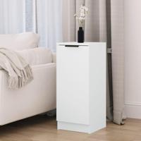 Dressoir 30x30x70 cm bewerkt hout wit - thumbnail