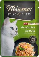MIAMOR Fine Filets Tuna with vegetables in sauce - nat kattenvoer - 100g - thumbnail