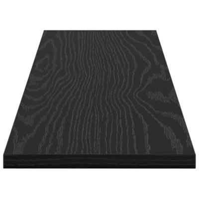 Boekenplank Bord 4 pcs Zwart 80 x 20 x 1,5 cm Bewerkt hout