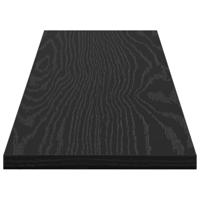 Boekenplank Bord 4 pcs Zwart 80 x 20 x 1,5 cm Bewerkt hout - thumbnail
