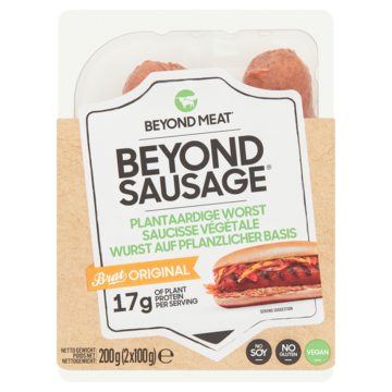 Beyond Meat Sausage Original Brat Plantaardige Worst 2 x 100 g bij Jumbo