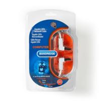 Bandridge CAT6 F/UTP-netwerkkabel | RJ45 Male naar RJ45 Male haaks | 5,00 m | Wit | 1 stuks - BCL8205 BCL8205 - thumbnail