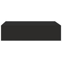 Wandschap met lade 40x23,5x10 cm MDF zwart - thumbnail