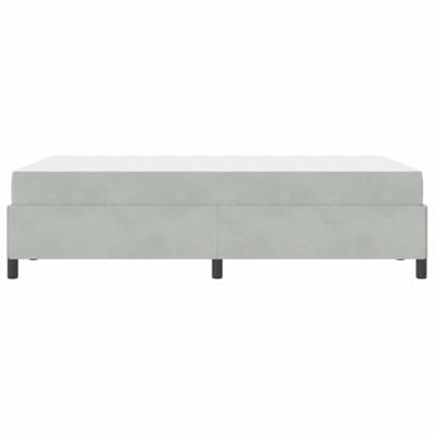 Bedframe met matras Wit en lichtgrijs 120 x 190 cm Fluweel