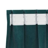VidaXL Verduisterende gordijnen 2 pcs donkergroen 140 x 245 cm fluweel - thumbnail