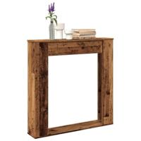 Haardombouw 100x20x100 cm bewerkt hout oud houtkleurig - thumbnail