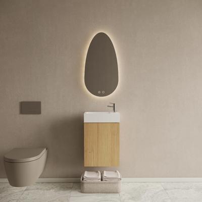 Toiletmeubel Set Gliss Design Riga Artisan Eiken Fontein Glans Wit