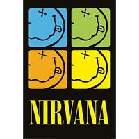 Poster Nirvana - Smiley Squares 61x91,5cm - thumbnail