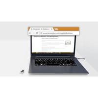 Kensington Laptopslot Sleutelslot Aansluiting voor twee laptops, Supersterke T-Bar sluitkop voor bescherming tegen 2430 mm Microsaver 2.0 Twin - thumbnail