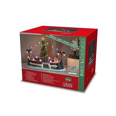 Konstsmide 4243-000 LED-decor Dorpsplein Meerkleurig LED Bont Schakelaar, Muziek