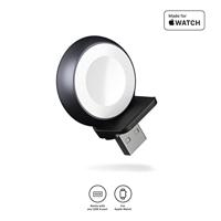 ZENS Aluminium Series 4 in 1 Stand Wireless Charger + Watch ZEDC15B/00 Inductielader Uitgangen Qi-standaard, USB-A Zwart - thumbnail