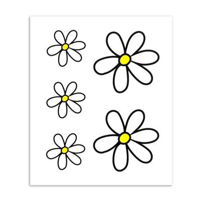 Stickerset gewone margriet M
