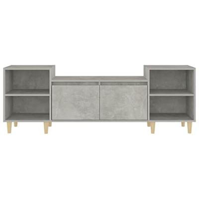 Tv-meubel 160x35x55 cm bewerkt hout betongrijs