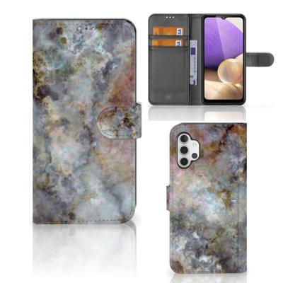 Samsung Galaxy A32 4G | Bookcase | Marmer Grijs