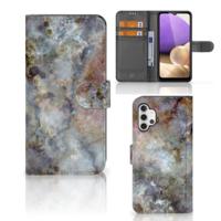 Samsung Galaxy A32 4G | Bookcase | Marmer Grijs - thumbnail