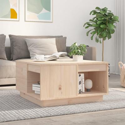 Salontafel 60x61x32,5 cm massief grenenhout Salontafel 60x61x32,5 cm massief grenenhout