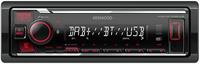 Kenwood KMMBT408DAB Autoradio enkel DIN Bluetooth handsfree, Aansluiting voor stuurbediening, DAB+ tuner - thumbnail