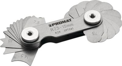 Promat/Tecwerk Radiusmal | 7,5-15 mm | aantal bladen 16 st. - 4000851416