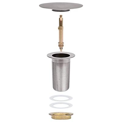 Afvoer pop-up zonder overloop 6,4x6,4x9,1 cm zilverkleurig - thumbnail