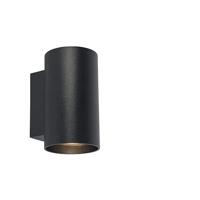 QAZQA Smart design wandlamp zwart incl. 2 Wifi GU10 - Sandy - thumbnail