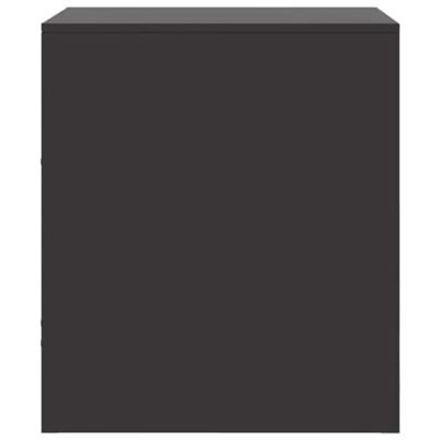 Nachtkastje 34,5x39x44 cm staal zwart