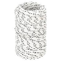 VidaXL Boottouw gevlochten 2 mmx50 m polyester wit - thumbnail