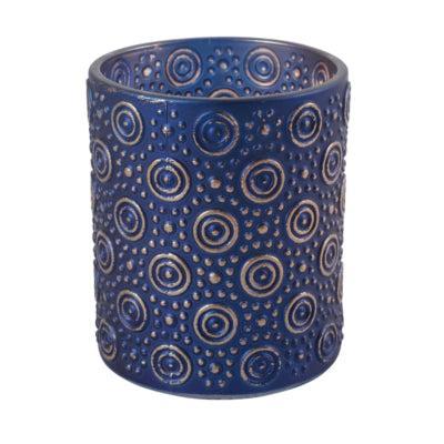 Countryfield theelichthouder hailey m blauw 10 cm | 24 stuks