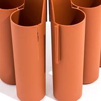 Prosperplast Tuinafboording 2,7 m (Terracotta) - thumbnail