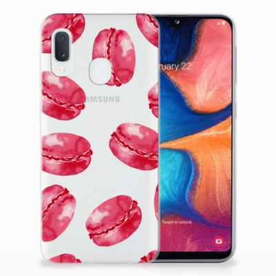 Samsung Galaxy A20e | Siliconen Case | Pink Macarons