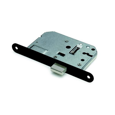 DX Kastslot incl. 2 sleutels met zwarte voorplaat 20x174 mm.