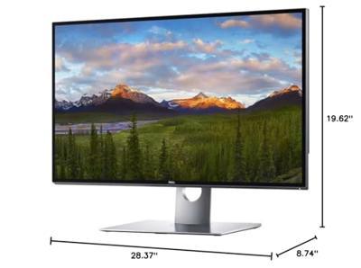 DELL UP3218K 81,28 cm (32 inch) 8K UHD 4320p Ultra-Sharp Monitor (DisplayPort, 6ms reactietijd) meerkleurig