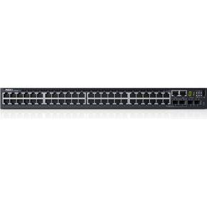 Dell Netwerken S3148 - Commutateur - C3 - Géré - 48 x 10/100/1000 + 2 x 10 Gigabit SFP+ + 2 x SFP Gigabit combiné - flux d'air de l'avant vers l'arrière - Montable sur rack Smart Value